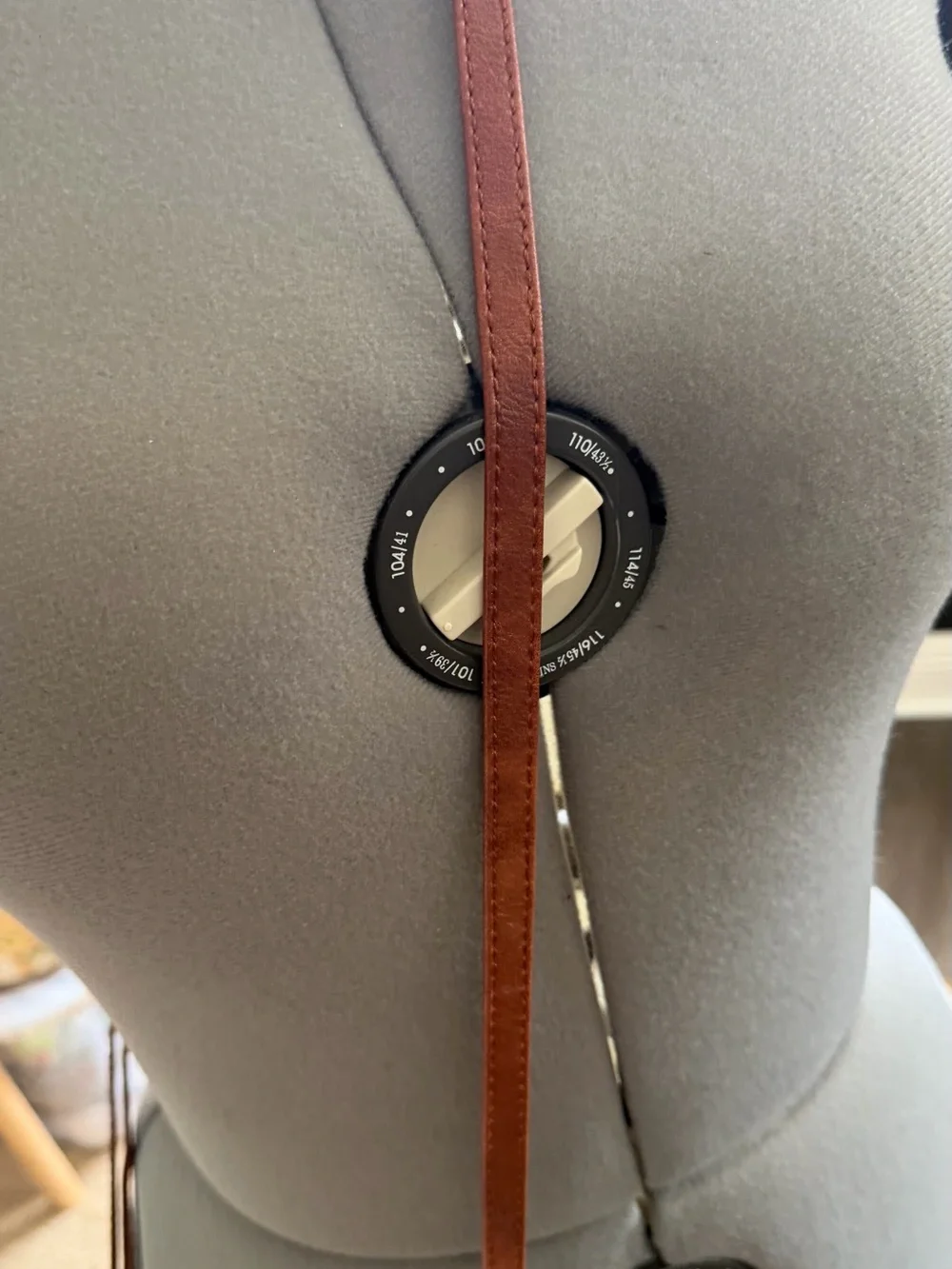 Brown Laser-Cut Leather Messenger Bag